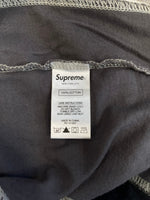 シュプリーム SUPREME Reconstructed S/S TOP TEE ロゴ パッチワーク 半袖カットソー  Tシャツ グレー Lサイズ 101MT-5210