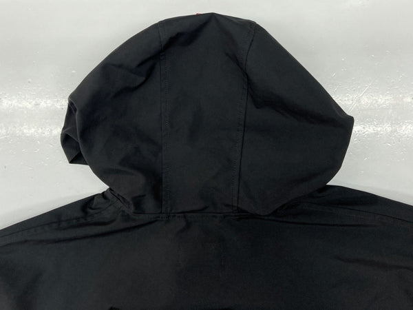 ダブレット doublet 17AW HIGH DENSITY MATERIAL COAT ハイ デンシティー マテリアル コート フード ジャケット アウター 黒 17AW10CO18 ジャケット ロゴ ブラック Mサイズ 104MT-1132