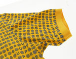 シュプリーム SUPREME 19SS Foulard Polo ロゴ 総柄 半袖ポロシャツ イエロー Mサイズ 103MT-2727