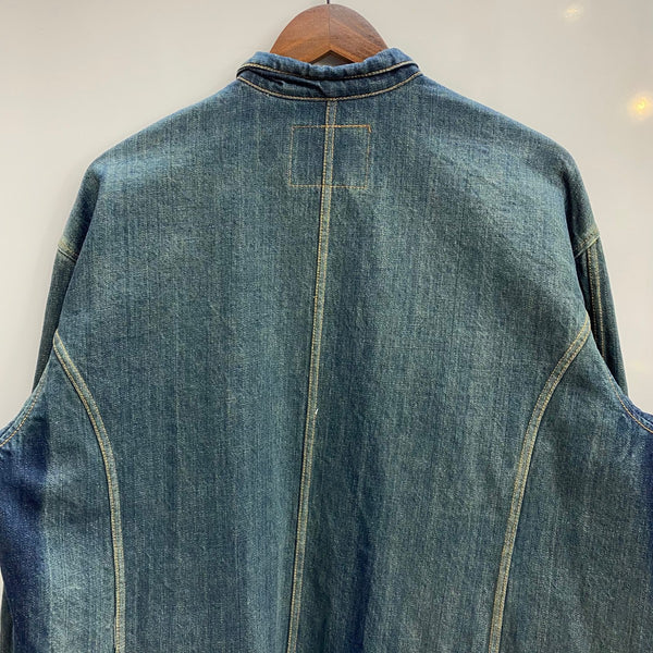 【曜日割引対象外】 リーバイス Levi's ユーロ サックコート チェンジボタン LOT 214 ジャケット ブルー 44サイズ 201MT-4324 VB