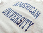 チャンピオン Champion 90s 90's 90年代 刺繍タグ Reverse Weave Sweat Shirt リバースウィーブ American University カレッジロゴ スウェット グレー Lサイズ 103MT-1566