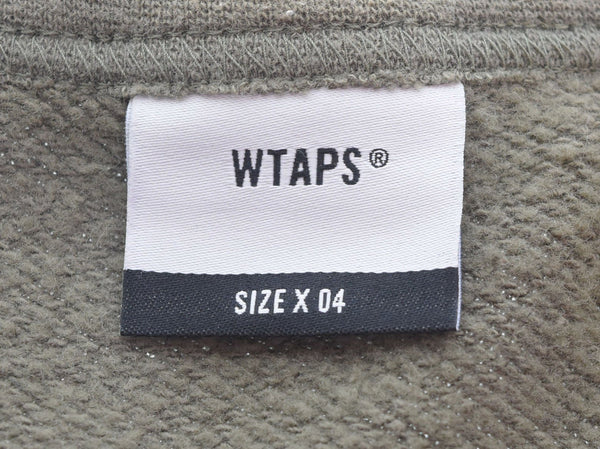 ダブルタップス WTAPS WTVUA クルーネックスウェット ロゴプリント 4 スウェット カーキ 103MT-2889