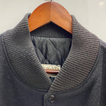 【曜日割引対象外】 ステアブランド STEER BRAND 90's USA製 ウール スタジャン ジャケット ブラック Lサイズ 201MT-4608 VB