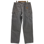 【曜日割引対象外】 カーハート Carhartt ダブルニー ダックパンツ カーゴパンツ グレー 33×32サイズ 201MB-1184 VB