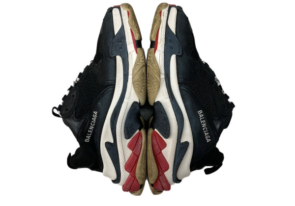 バレンシアガ BALENCIAGA ジャンク品 Triple-S Trainers トリプル エス トレーナー トリエス ダッド シューズ 40 黒 533882 メンズ靴 スニーカー ブラック 26.5cm 104S-914