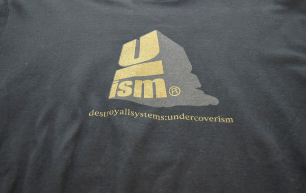 アンダーカバー UNDERCOVER 00AW melting pot期 プリント 長袖Tシャツ 黒 ロンT ブラック Mサイズ 103MT-1771