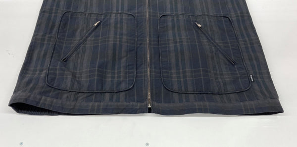 シュプリーム SUPREME OLD USA製 チェック スイングトップ ジップアップ ジャケット 紺 ジャケット チェック ネイビー Mサイズ 104MT-1728