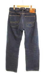 ウエアハウス WAREHOUSE シンチバック ボタンフライ サスペンダーボタン ストレート デニム パンツ デニム ブルー 30 103MB-437