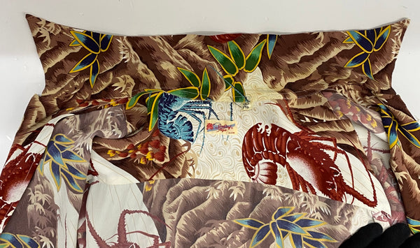 【曜日割引対象外】 サンサーフ SUN SURF "LOBSTERS MAKE UP THE FALL" 伊勢海老 アロハシャツ SS36841 半袖シャツ マルチカラー Lサイズ 201MT-3827 VB