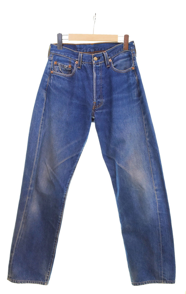リーバイス LEVI'S 90s 501 バレンシア製 赤耳 ビッグE 90's デニム ブルー 30/36 103MB-513