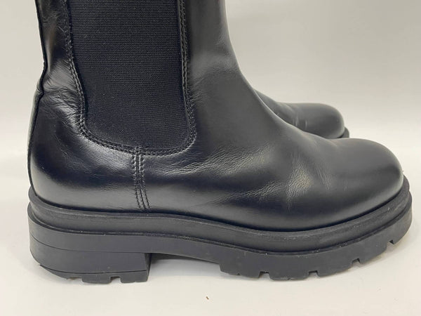 アンスクリア INSCRIRE サイドゴア レザー ブーツ レディース靴 ブーツ サイドゴア ブラック 37 24cm 601sh-64