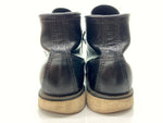 レッドウィング RED WING MOC TOE BOOTS モック トゥ ブーツ 羽根タグ USA製 黒 8130 メンズ靴 ブーツ ワーク ブラック 9 1/2 D 104-shoes371