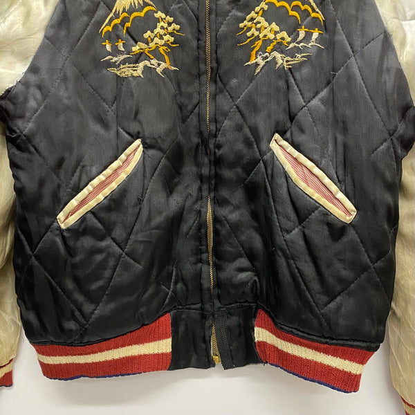 【曜日割引対象外】 ヴィンテージ vintage 50's スカジャン Souvenir Jacket YKK ジャケット ブラック 201MT-3592 VB