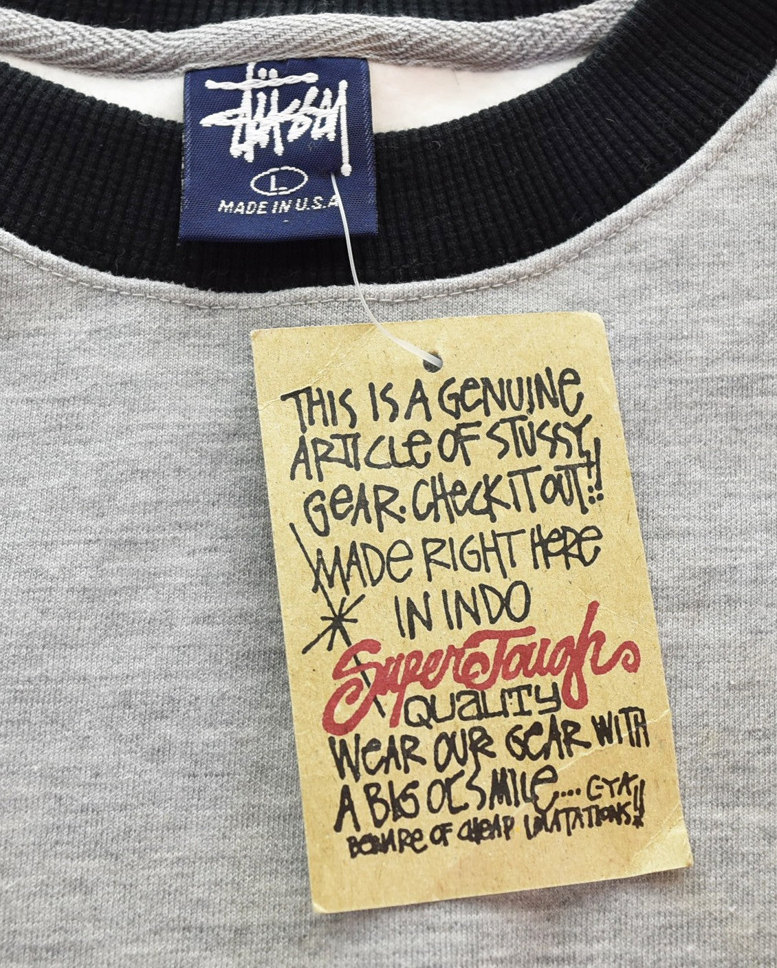 ステューシー STUSSY 90s Made in USA DEADSTOCK ラグラン