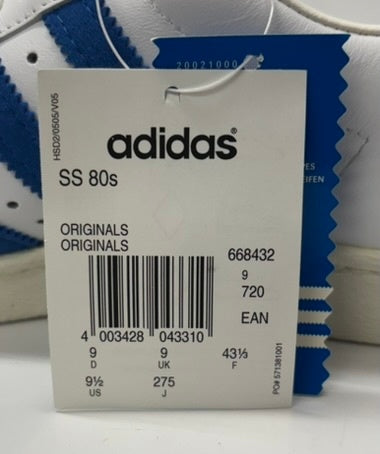 アディダス adidas SUPER STAR 80s スーパースター 668432 メンズ靴 スニーカー ホワイト 27.5㎝サイズ 201-shoes1066