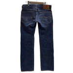 【曜日割引対象外】 ダブルアールエル RRL LOW STRAIGHT ONCE WASHED JEAN USA製 セルビッチ R144RB03 デニム ブルー 29×30サイズ 201MB-926 VB
