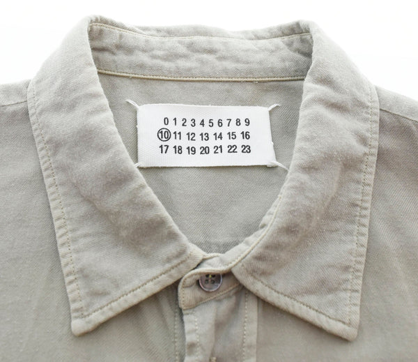 マルタンマルジェラ Martin Margiela 09AW ここのえ期 コットンシャツ ベージュ 長袖シャツ ベージュ 103MT-1046