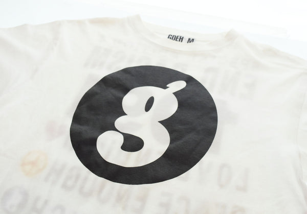 グッドイナフ Goodenough  パーキング プリント 半袖Tシャツ Tシャツ ホワイト Mサイズ 103MT-2893