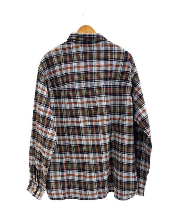 チャレンジャー CHALLENGER 24AW COUNTRY PLAID SHIRT カントリープレイドシャツ ネルシャツ 青×オレンジ チェックシャツ チェック柄 CLG-SH024-009 XL 長袖シャツ マルチカラー 101MT-5138