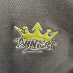 ナインティナインティ 9090 King Logo Hoodie NN1575 パーカ グレー Lサイズ 201MT-3227