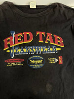 リーバイス Levi's US古着  REDTAB ロゴ プリントTシャツ USA製 WOMEN M/L Tシャツ ブラック 101MT-4844