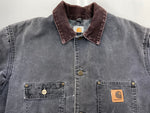 カーハート Carhartt MICHIGAN CHORE COAT ミシガン チョア コート ダック カバーオール ブランケット USA製 フェード 黒 ジャケット 無地 ブラック Mサイズ 104MT-1936
