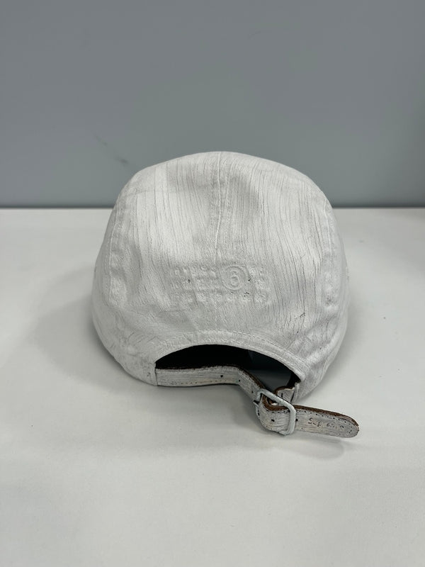 シュプリーム SUPREME ×MM6 Maison Margiela Painted Camp Cap MM6 メゾンマルジェラ ペイントキャンプキャップ 白 帽子 メンズ帽子 キャップ ホワイト 101hat-133