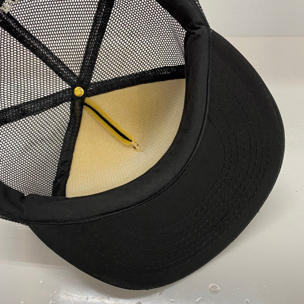 【中古】チャレンジャー CHALLENGER ロゴ メッシュキャップ 帽子 メンズ帽子 キャップ ブラック 201goods-823