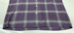 ワコマリア WACKO MARIA OMBRE CHECK OPEN COLLAR SHIRT オンブレ チェック オープンカラー 半袖 シャツ 紫 半袖シャツ チェック パープル Lサイズ 104MT-1743