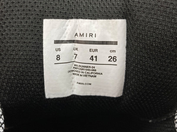 アミリ AMIRI MA RUNNER ランナー メッシュ ローカット シューズ 灰 AMFOSR1040-068 メンズ靴 スニーカー グレー サイズ 41 104S-973