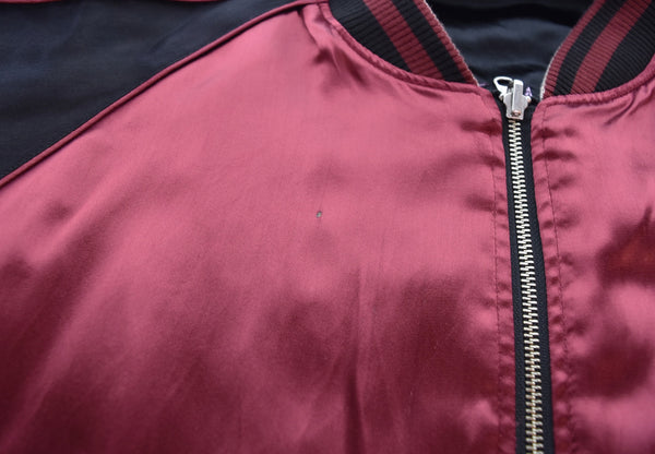 カラクリダマシイ 絡繰魂 北斗の拳 ケンシロウ 最期のスカジャン 総刺繍 リバーシブル スカジャン 光沢サテン ブルゾン 294021 ジャケット 3Lサイズ 103MT-3084