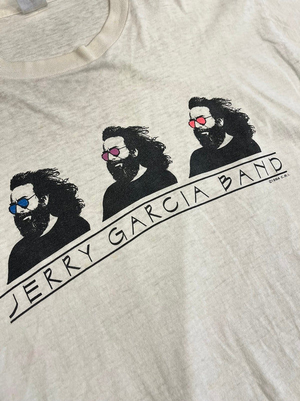 バンド band 90s ©1994 バンドTシャツ JERRY GARCIA BAND ジェリーガルシア Vintage ヴィンテージ シングルステッチ US古着 白 プリント XL Tシャツ ホワイト LLサイズ 101MT-4838