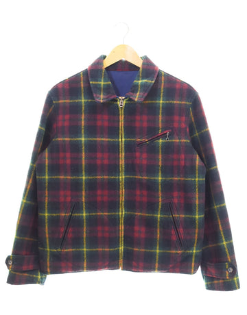 ラルフローレン RalphLauren チェックウールジャケット リバーシブル メルトン スポーツジャケット スポジャケ MNBLOTWM5C00082 ジャケット マルチカラー Lサイズ 103MT-2219