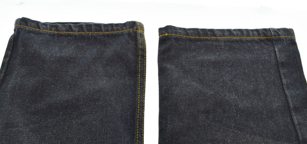 リュウギアッサク 流儀圧搾  花鳥風月和柄 刺繍  花柄 デニムパンツ デニム ブルー 32 103MB-682