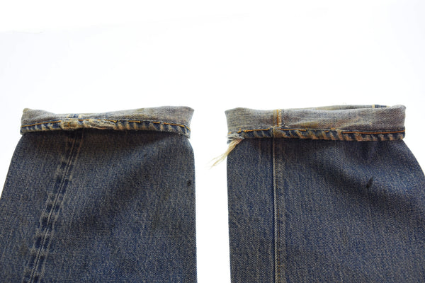 リーバイス Levi's 70's 501 66 Single 66前期 75年製 ボタン裏 6 VINTAGE ヴィンテージ スモールe リペア 均等V デニム ブルー W34L33 103MB-575