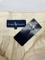 ラルフローレン RalphLauren 90s LINEN 2TUCK SLACKS PANTS リネン タック スラックス パンツ ジップフライ IMPACT21 白 無地 スラックス ホワイト サイズ 9 104MB-355