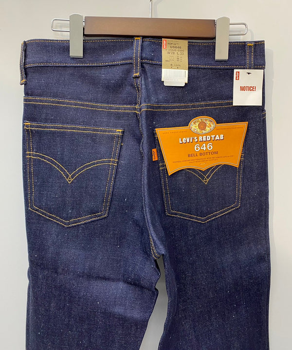 【曜日割引対象外】 リーバイス Levi's デッドストック 00's 646 USA製 ボタン裏379 ベルボトム US646-0300 デニム W28サイズ 201MB-725