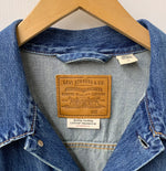 【曜日割引対象外】 リーバイス Levi's トラッカージャケット オーバーサイズ BIGE A3173-0000 ジャケット ロゴ ブルー Lサイズ 201MT-1521