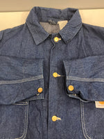 カーハート Carhartt 80's～90's 80～90年代 デニム ミシガンチョアコート Michigan Chore Coat カバーオール vintage ヴィンテージ - ジャケット ブルー 101MT-4138