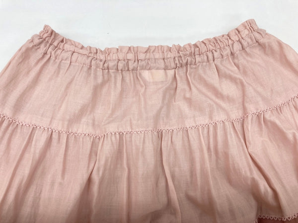 ピンクハウス PINKHOUSE ローズレース使い ロサケンティフォリアモチーフ リボン ミニサテン ピコフリル レース ティアード フロントボタン ROSE コットン 綿 ロリータ ゴスロリ PINK A2143FSY368 スカート 花 104LB-43