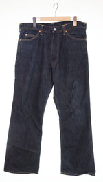 エヴィス EVISU Lot.2017 カモメ ブーツカット デニム ジーンズ 布パッチ LOT2017 デニム ブルー 34　35 103MB-522