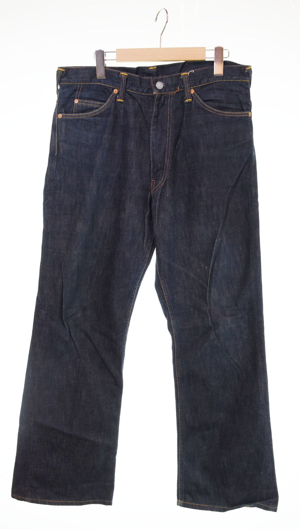 エヴィス EVISU Lot.2017 カモメ ブーツカット デニム ジーンズ 布パッチ LOT2017 デニム ブルー 34　35 103MB-522