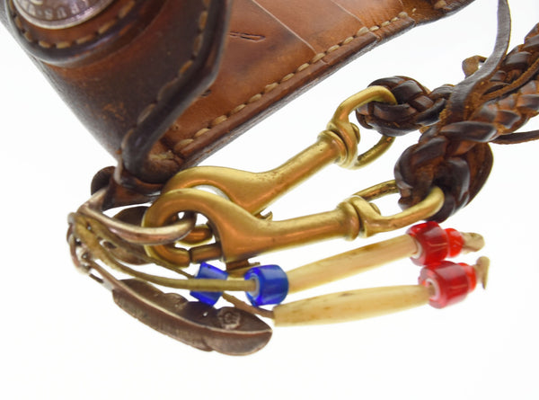 オールドコインカンパニー Old Coin Company  フェザー コンチョ レザー ロング ウォレット 長財布  財布・ケース メンズ財布 ブラウン 103SA-28