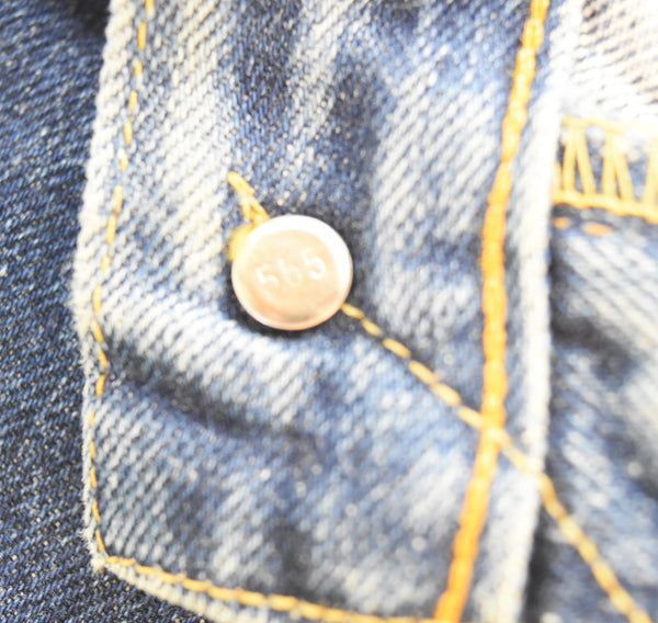 リーバイス Levi's 90s 米国製 501XX バレンシア工場 ボタン裏555 ストレートデニムパンツ  デニム ブルー 32 103MB-638
