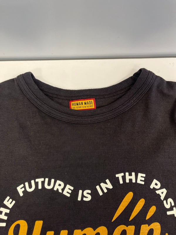 ヒューマンメイド HUMAN MADE GRAPHIC L/S T-SHIRT ハートロゴ プリント 長袖カットソー 黒  HM29CS019 XL ロンT ブラック LLサイズ 101MT-4730