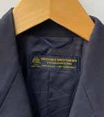 ブルックス ブラザーズ BROOKS BROTHERS 1818 紺ブレ テーラードジャケット ブレザー 金ボタン 10サイズ USA製 ジャケット ロゴ ネイビー 201MT-2402