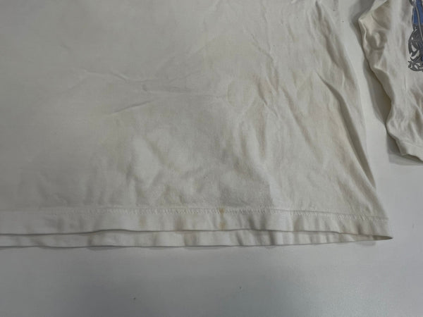 ハーレーダビッドソン Harley-Davidson 00’s BLUE RIDGE バーアンドシールドロゴ トライバル柄 袖プリント 両面プリント VINTAGE ヴィンテージ XL ロンT ホワイト LLサイズ 101MT-4567