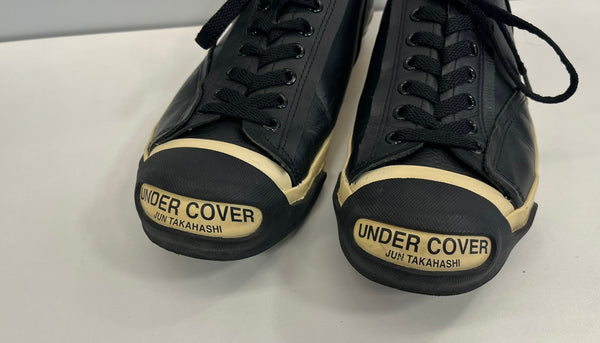 アンダーカバー UNDERCOVER JP型 トゥ ロゴ オール レザー ローカット UCP9F01 メンズ靴 スニーカー ブラック L 27.5cm 101sh-2035