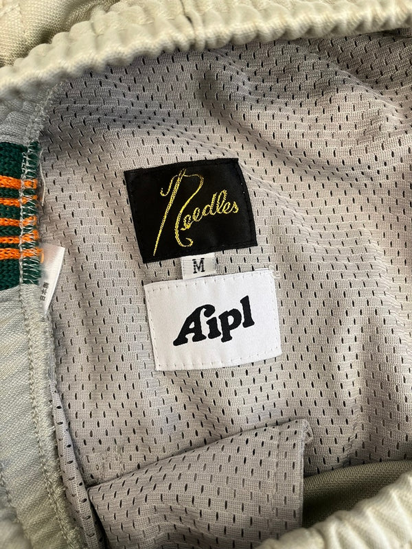 ニードルス Needles ×Aipl Track Pant トラックパンツ ジャージ ラインパンツ オレンジ×グリーン FK392 ボトムスその他 グレー Mサイズ 101MB-709