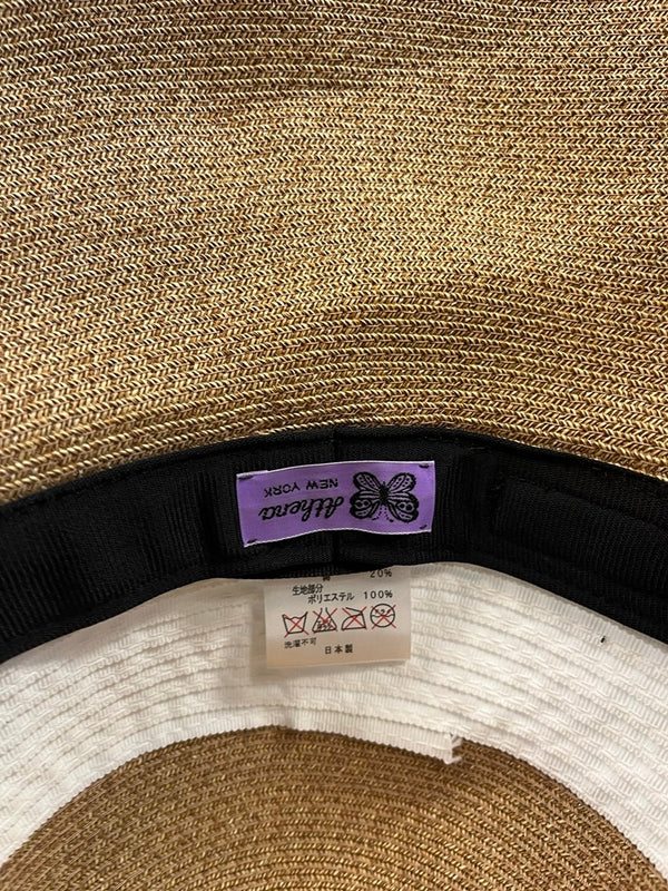 アシーナニューヨーク Athena New York ハット 切り替え ベルト 帽子 レディース帽子 麦わら帽子 ブラウン 101hat-151